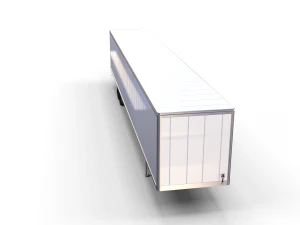 57 foot box semi trailer 3D Model