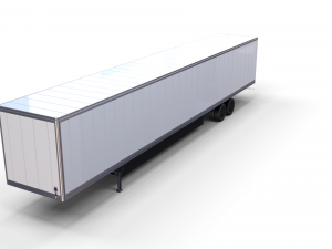 57 foot box semi trailer Modelo 3D