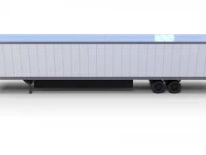 57 foot box semi trailer 3D Model