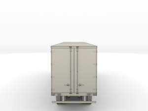 57 foot box semi trailer Modelo 3D