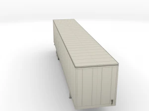 57 foot box semi trailer 3D Model