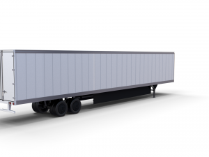 57 foot box semi trailer Modelo 3D
