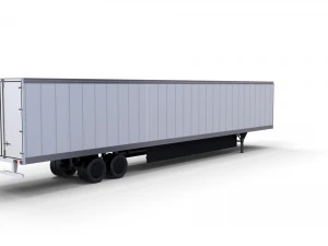 57 foot box semi trailer 3D Model