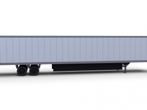 57 foot box semi trailer Modelo 3D