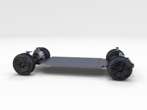 tesla cybetruck with interior and chassis pack Modèle 3D