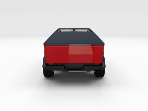 tesla cybertruck with interior pack 3D Model