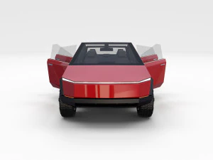tesla cybertruck with interior pack 3D Model