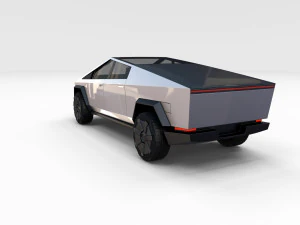 tesla cybertruck with chassis pack 3D Model