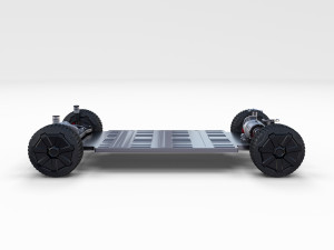 tesla cybertruck with chassis pack 3D Model
