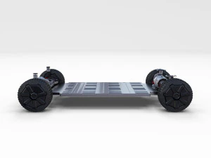 tesla cybertruck with chassis pack 3D Model