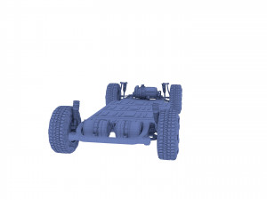 tesla cybertruck with chassis pack 3D Model