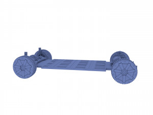 tesla cybertruck with chassis pack 3D Model