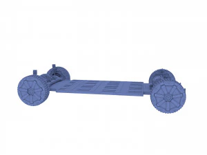 tesla cybertruck with chassis pack 3D Model
