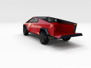 tesla cybertruck with chassis pack 3D Model