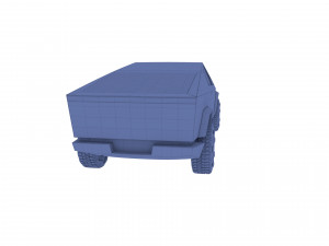 tesla cybertruck with chassis pack 3D Model