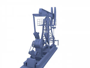 oil pumpjack pack 3D Model