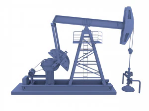 oil pumpjack pack 3D Model