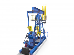 oil pumpjack pack Modelo 3D