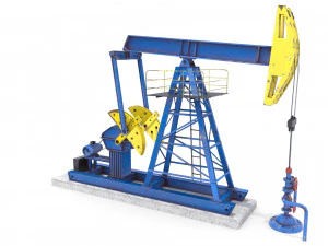 oil pumpjack pack 3D Model