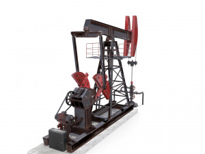 oil pumpjack pack Modelo 3D