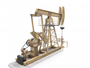 oil pumpjack pack Modelo 3D