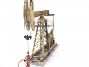 oil pumpjack pack Modelo 3D