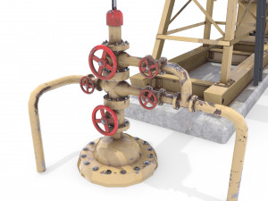 oil pumpjack pack Modelo 3D