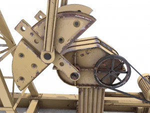 oil pumpjack pack 3D Model