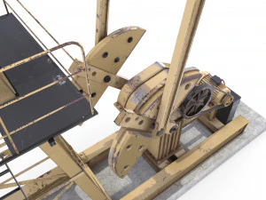 oil pumpjack pack 3D Model