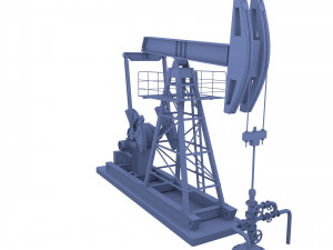 oil pumpjack animated weathered pack 3D Модель