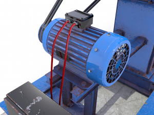 oil pumpjack animated pack Model 3D