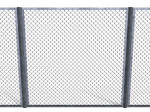10 piece low poly fence pack 2 Modèle 3D