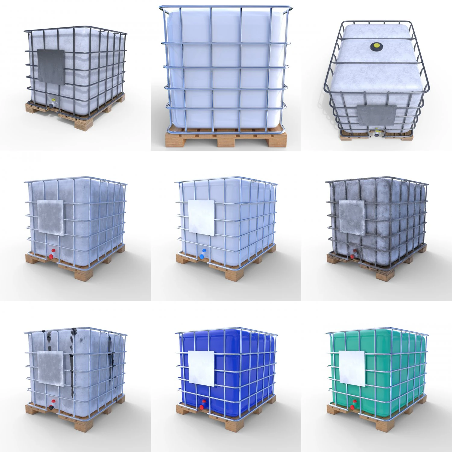 ibc container pack 3D Model .c4d .max .obj .3ds .fbx .stl .blend