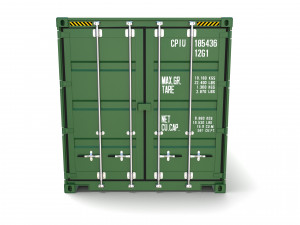 20ft shipping container double side open 3D Model