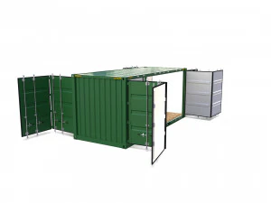 20ft shipping container double side open 3D Model