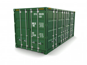 20ft shipping container double side open 3D Model