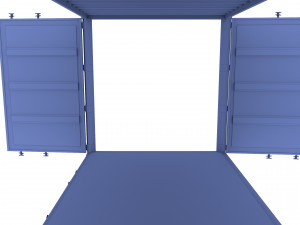 20ft shipping container double side open 3D Model