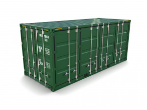20ft shipping container double side open 3D Model