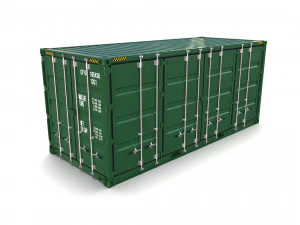 20ft shipping container double side open 3D Model