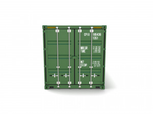 20ft shipping container double side open 3D Model