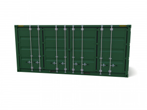 20ft shipping container double side open 3D Model