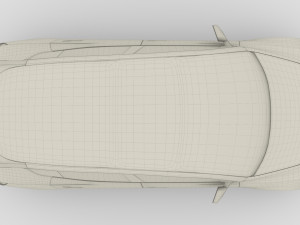 tesla model 3 with chassis silver 3D मॉडल