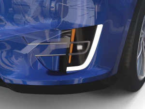 tesla model x with chassis blue 3D Model