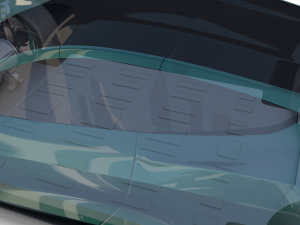 tesla roadster green with chassis 3D Модель