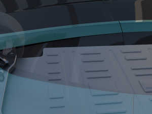 tesla roadster green with chassis 3D Модель
