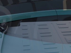 tesla roadster green with chassis 3D Model
