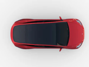 tesla model y red 3D Model