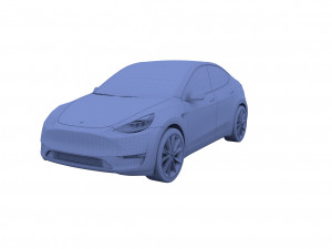 tesla model y red 3D Model