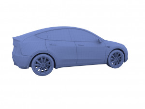 tesla model y red 3D Model