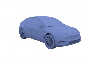 tesla model y red 3D Model
